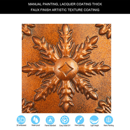 10tiles/lot Artistic Tin Ceiling Tiles for Artisan Workshops, Museums and Gallery Spaces PL70