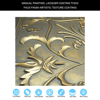 10tiles/lot Faux Metal Ceiling Tiles for Bars, Cafés, Lounges and Contemporary Interiors PL70