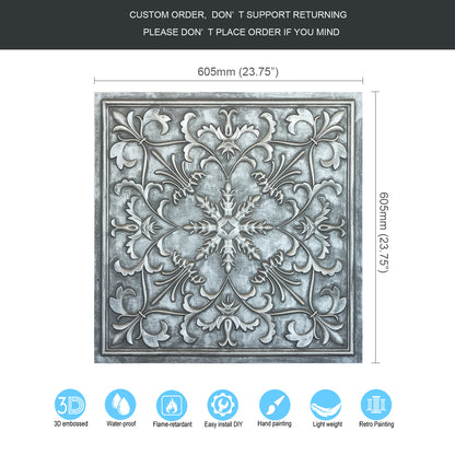 10tiles/lot PVC Ceiling Tiles for Salons, Spas, Massage Rooms and Comfortable Interiors PL66