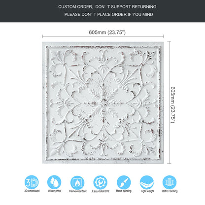 10tiles/lot Artistic Ceiling Tiles for Libraries, Museums, Craft Studios and Cultural Interiors PL70