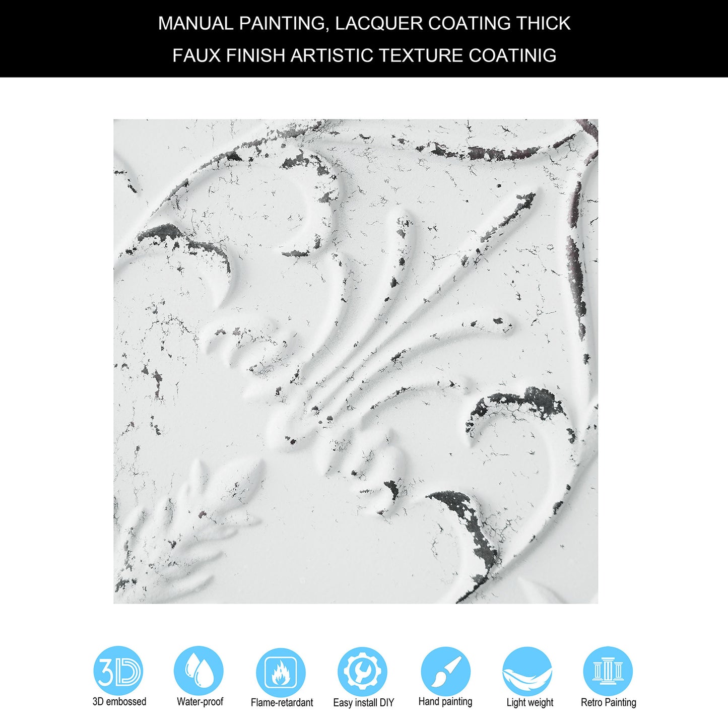 10tiles/lot Artistic Ceiling Tiles for Libraries, Museums, Craft Studios and Cultural Interiors PL70