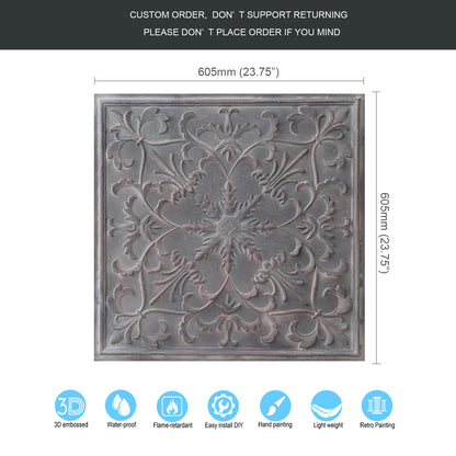 10tiles/lot PVC Ceiling Tiles for Salons, Spas, Massage Rooms and Comfortable Interiors PL66