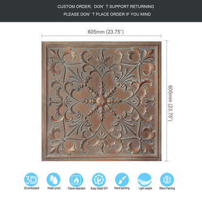 10tiles/lot PVC Ceiling Tiles for Salons, Spas, Massage Rooms and Comfortable Interiors PL70