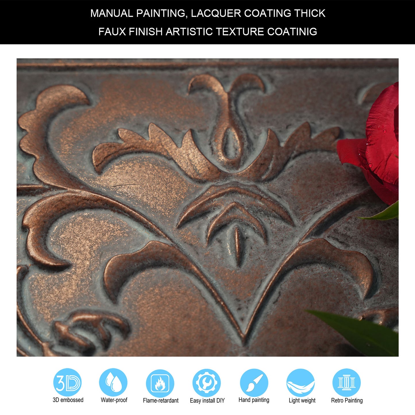 10tiles/lot PVC Ceiling Tiles for Salons, Spas, Massage Rooms and Comfortable Interiors PL70