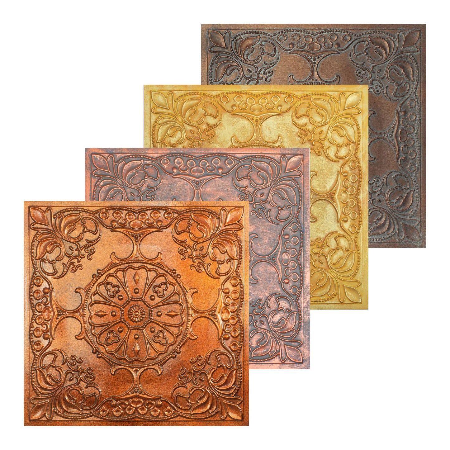 10tiles/lot Village-Style Ceiling Tiles for Country Restaurants, Coffee Shops and Charming Inns PL71
