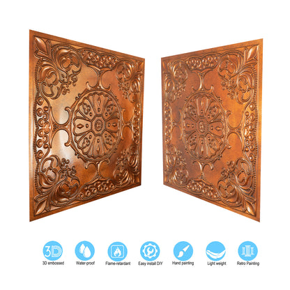 10tiles/lot Village-Style Ceiling Tiles for Country Restaurants, Coffee Shops and Charming Inns PL71