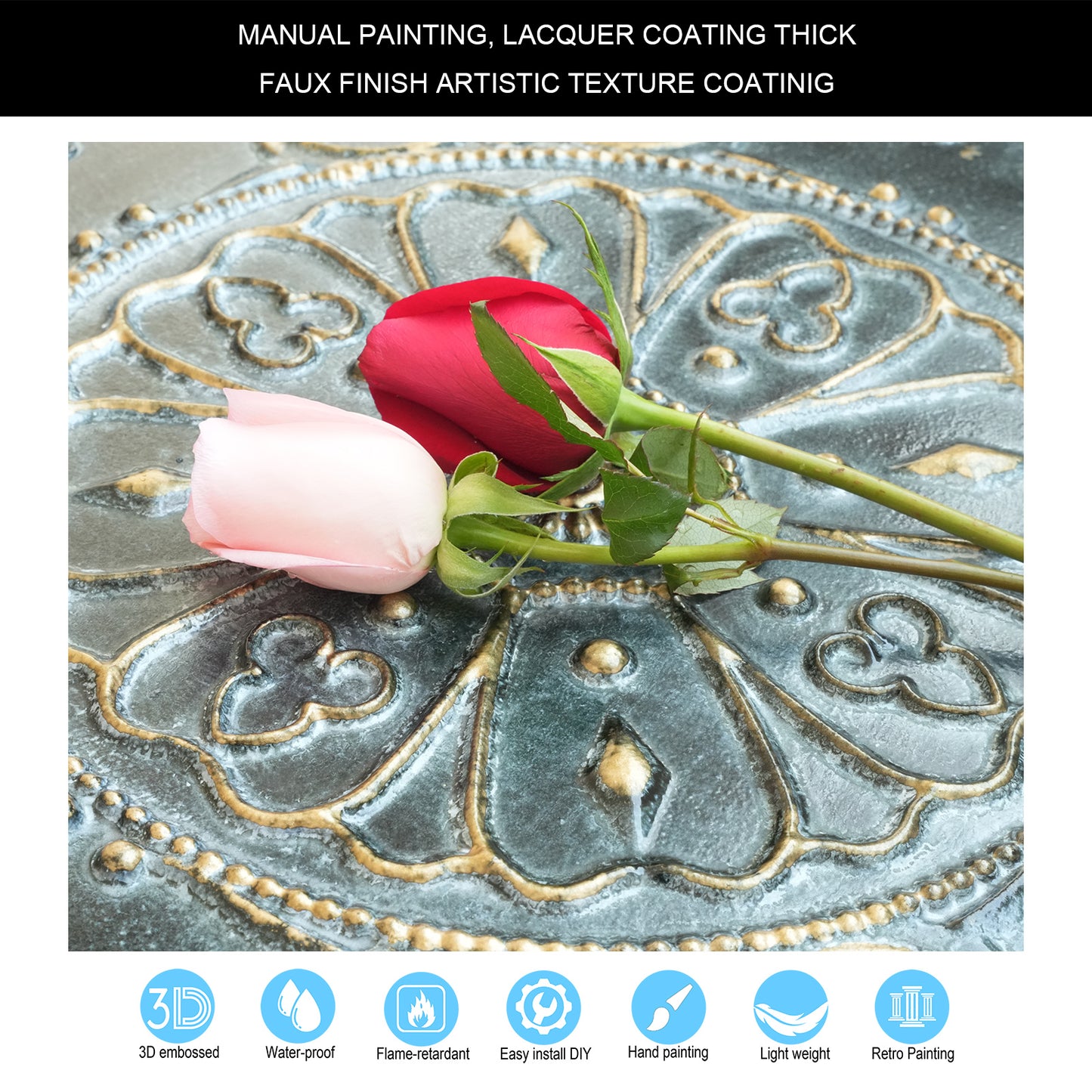 10tiles/lot 3D Decorative Ceiling Tiles for Trendy Restaurants, Bars and Creative Cafés PL71