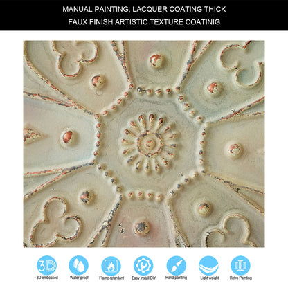 10tiles/lot Embossed Decorative Ceiling Tiles for Luxury Hotels, Apartments and Signature Rooms PL71