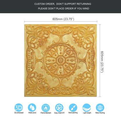 10tiles/lot Village-Style Ceiling Tiles for Country Restaurants, Coffee Shops and Charming Inns PL71