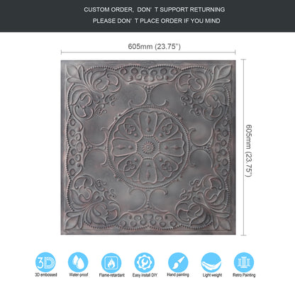 10tiles/lot 3D Decorative Ceiling Tiles for Trendy Restaurants, Bars and Creative Cafés PL71