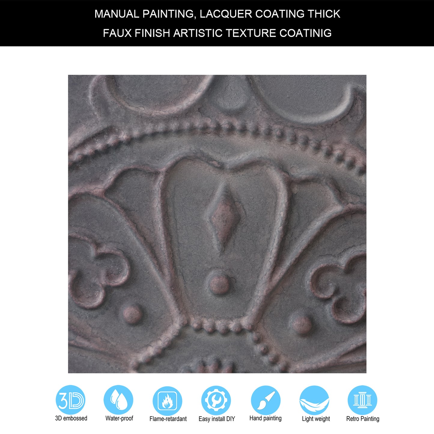 10tiles/lot 3D Decorative Ceiling Tiles for Trendy Restaurants, Bars and Creative Cafés PL71