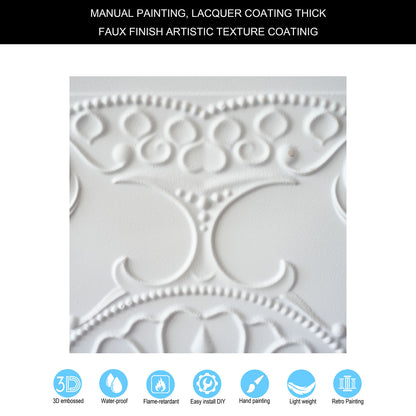 10tiles/lot Embossed Decorative Ceiling Tiles for Luxury Hotels, Apartments and Signature Rooms PL71