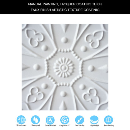 10tiles/lot Embossed Decorative Ceiling Tiles for Luxury Hotels, Apartments and Signature Rooms PL71