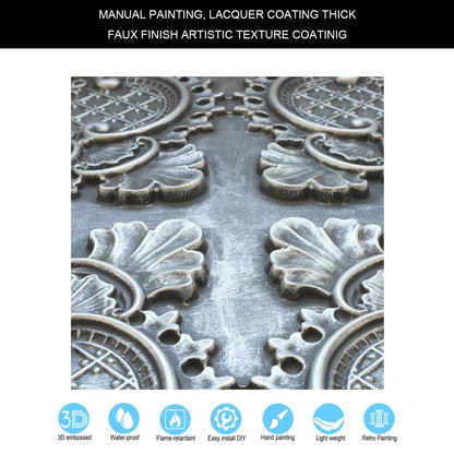 10tiles/lot Faux Metal Ceiling Tiles for Bars, Cafés, Lounges and Contemporary Interiors PL80