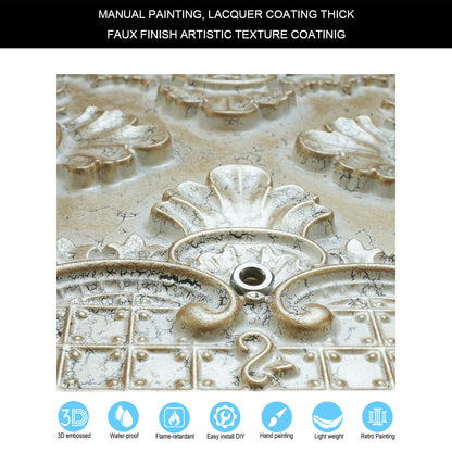 10tiles/lot Decorative Ceiling Tiles for Luxury Hotels, Villas, Salons and High-End Interiors PL80