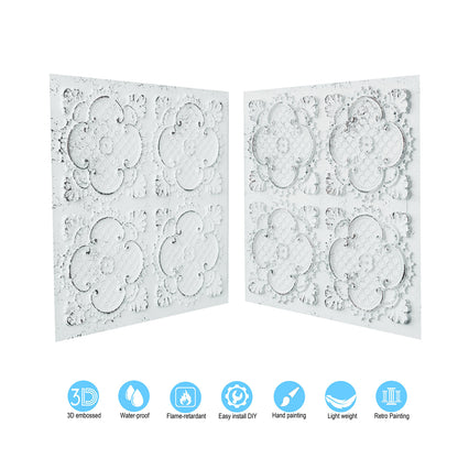 10tiles/lot Decorative Ceiling Tiles for Luxury Hotels, Villas, Salons and High-End Interiors PL80