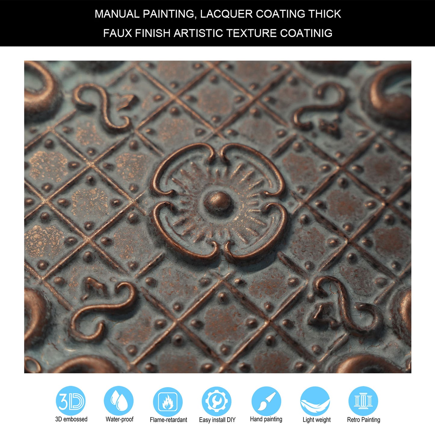 10tiles/lot Drop-In Ceiling Tiles for Office Buildings, Meeting Rooms and Commercial Halls PL80