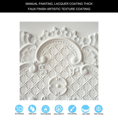 10tiles/lot Decorative Ceiling Tiles for Luxury Hotels, Villas, Salons and High-End Interiors PL80