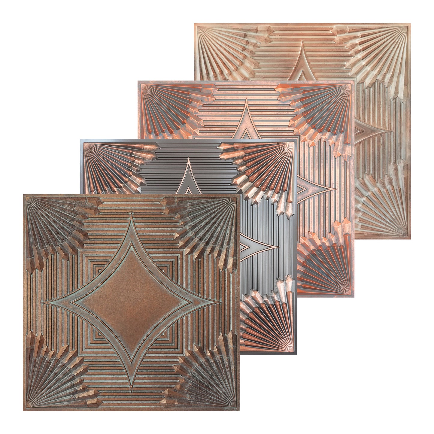 10tiles/lot Tin Ceiling Tiles for Fashion Salons, Barber Shops and Trendy Retail Spaces PL81