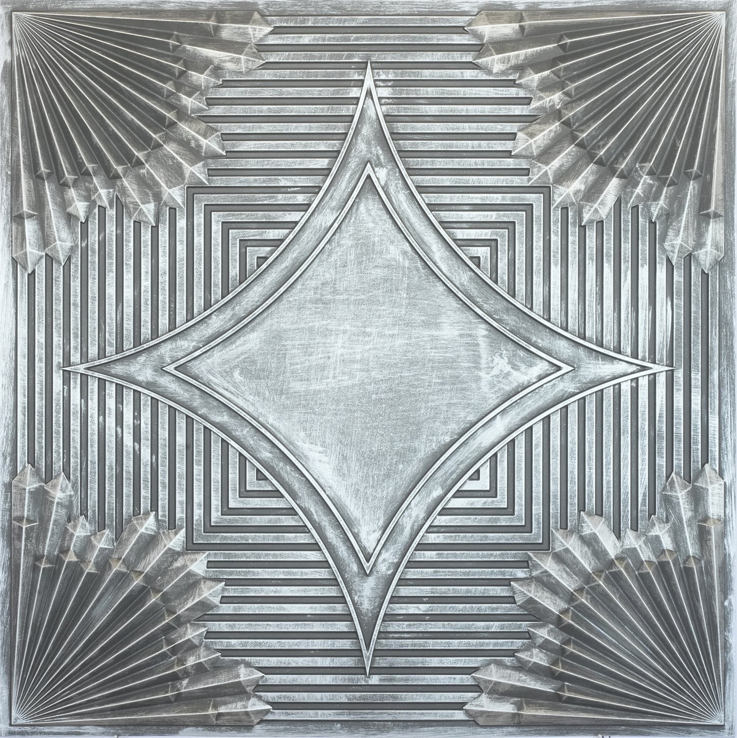 10tiles/lot 3D Faux Metal Ceiling Tiles for Stylish Bars, Clubs and Trendy Restaurants PL81