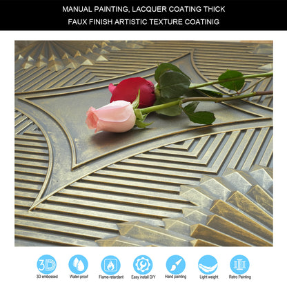 10tiles/lot 3D Faux Metal Ceiling Tiles for Stylish Bars, Clubs and Trendy Restaurants PL81