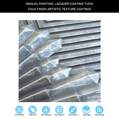 10tiles/lot 3D Faux Metal Ceiling Tiles for Stylish Bars, Clubs and Trendy Restaurants PL81