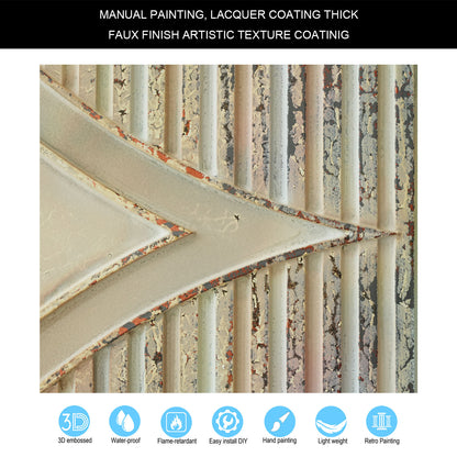 10tiles/lot Distressed Ceiling Tiles for Craft Studios, Retro Cafés and Industrial Design Rooms PL81