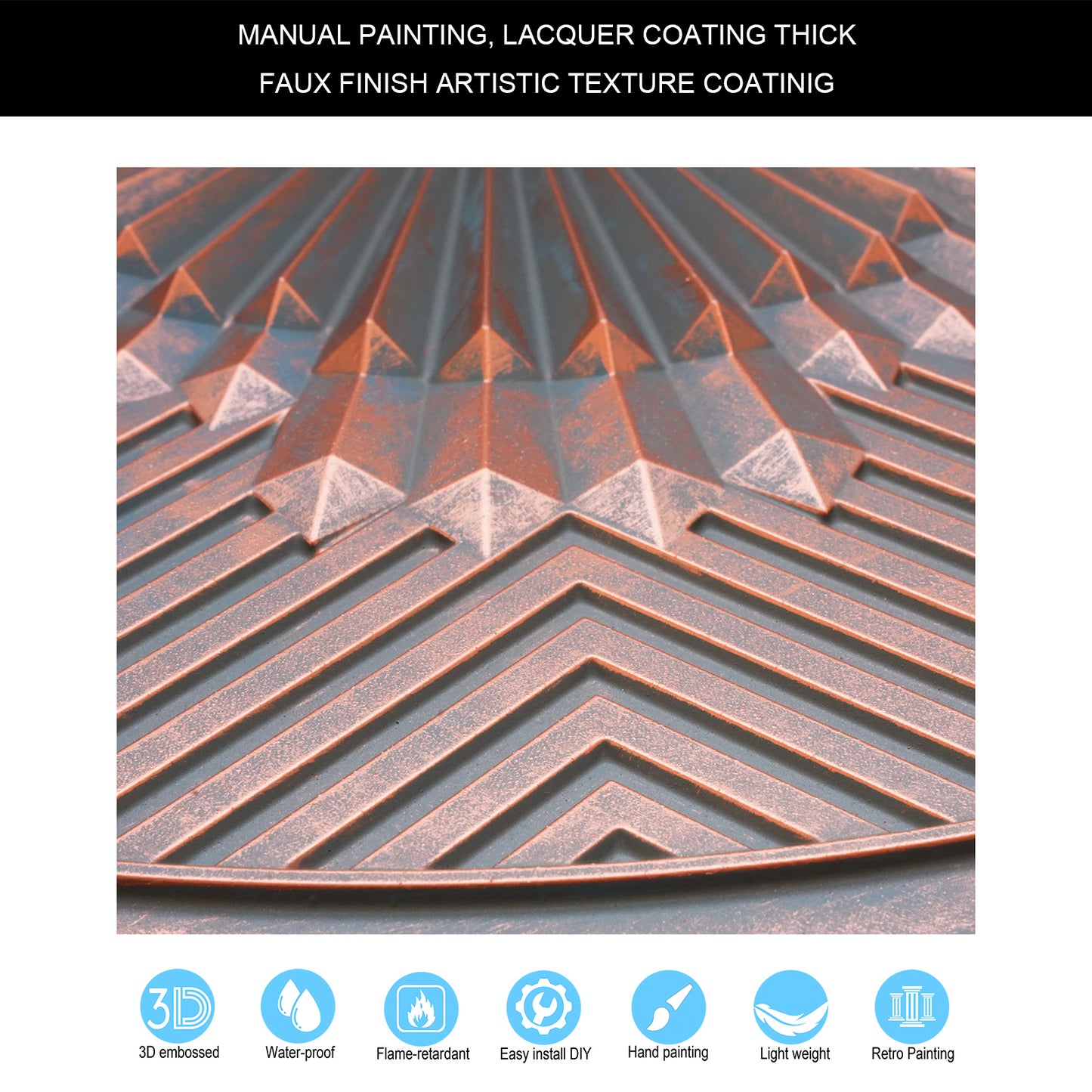 10tiles/lot Tin Ceiling Tiles for Fashion Salons, Barber Shops and Trendy Retail Spaces PL81