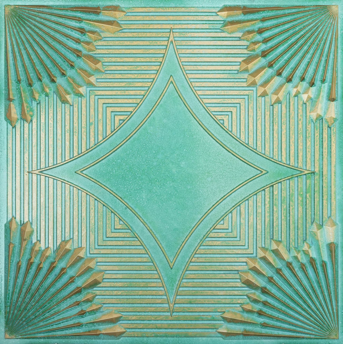 10tiles/lot Metallic Ceiling Tiles for Stylish Bars, Clubs, Restaurants and Social Spaces PL81