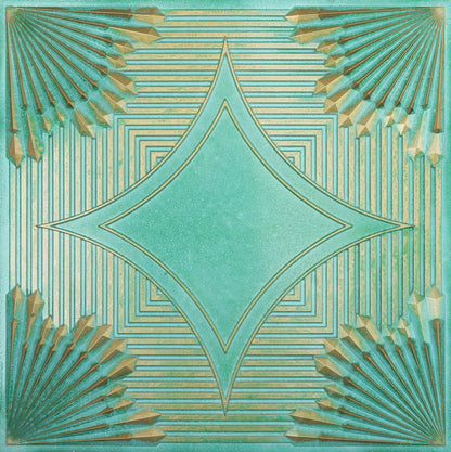 10tiles/lot Metallic Ceiling Tiles for Stylish Bars, Clubs, Restaurants and Social Spaces PL81