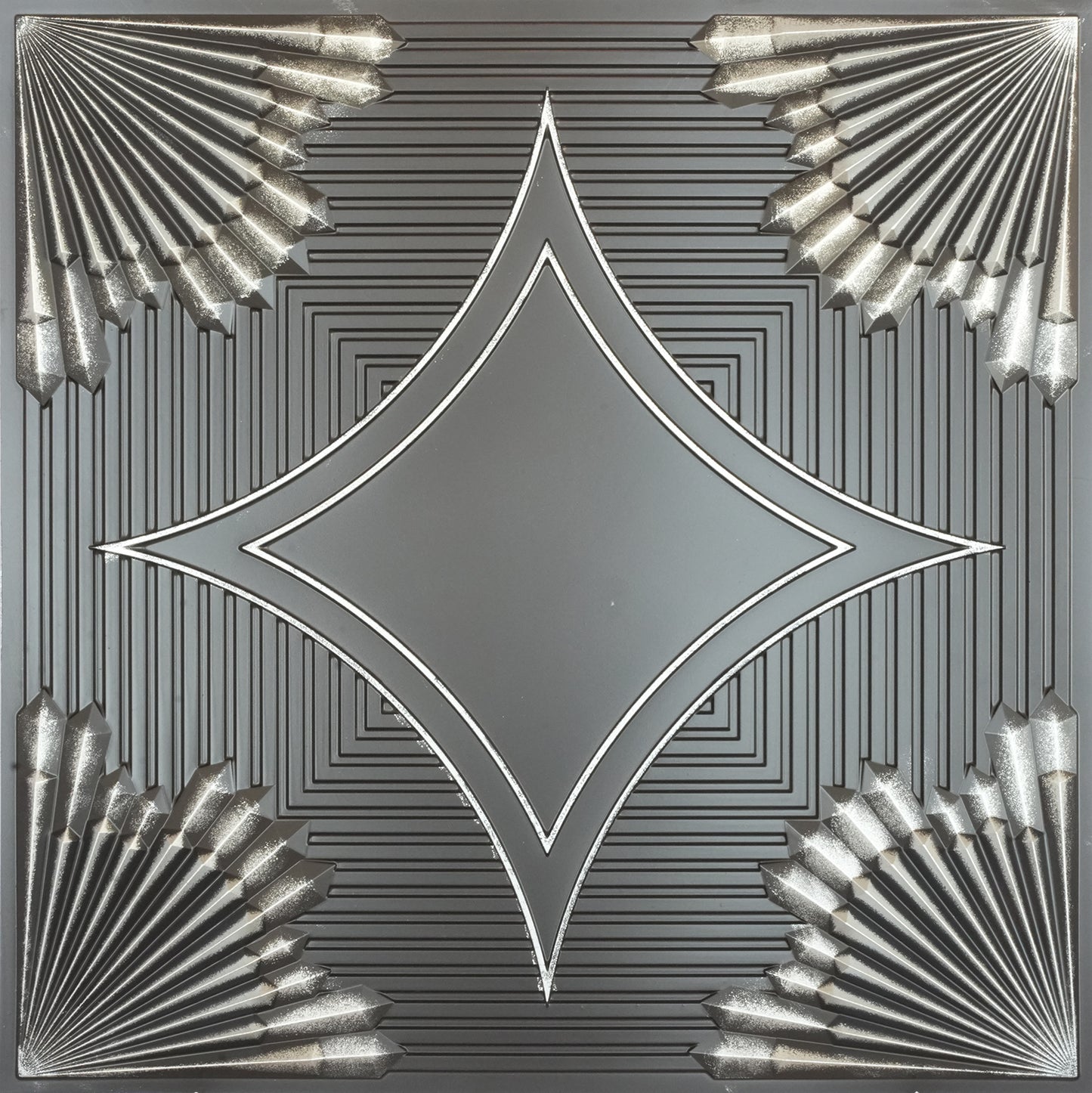 10tiles/lot Metallic Ceiling Tiles for Stylish Bars, Clubs, Restaurants and Social Spaces PL81