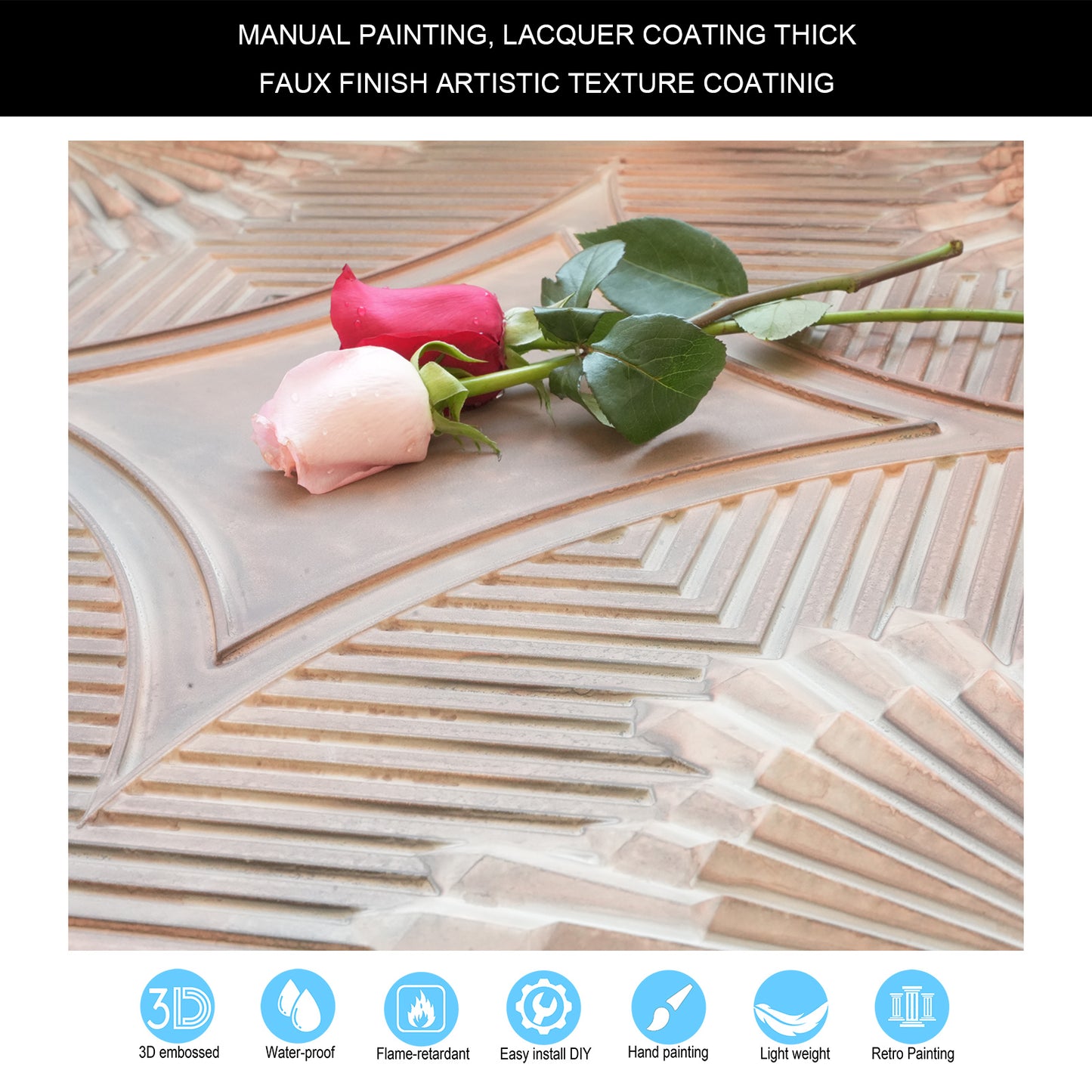 10tiles/lot Tin Ceiling Tiles for Fashion Salons, Barber Shops and Trendy Retail Spaces PL81