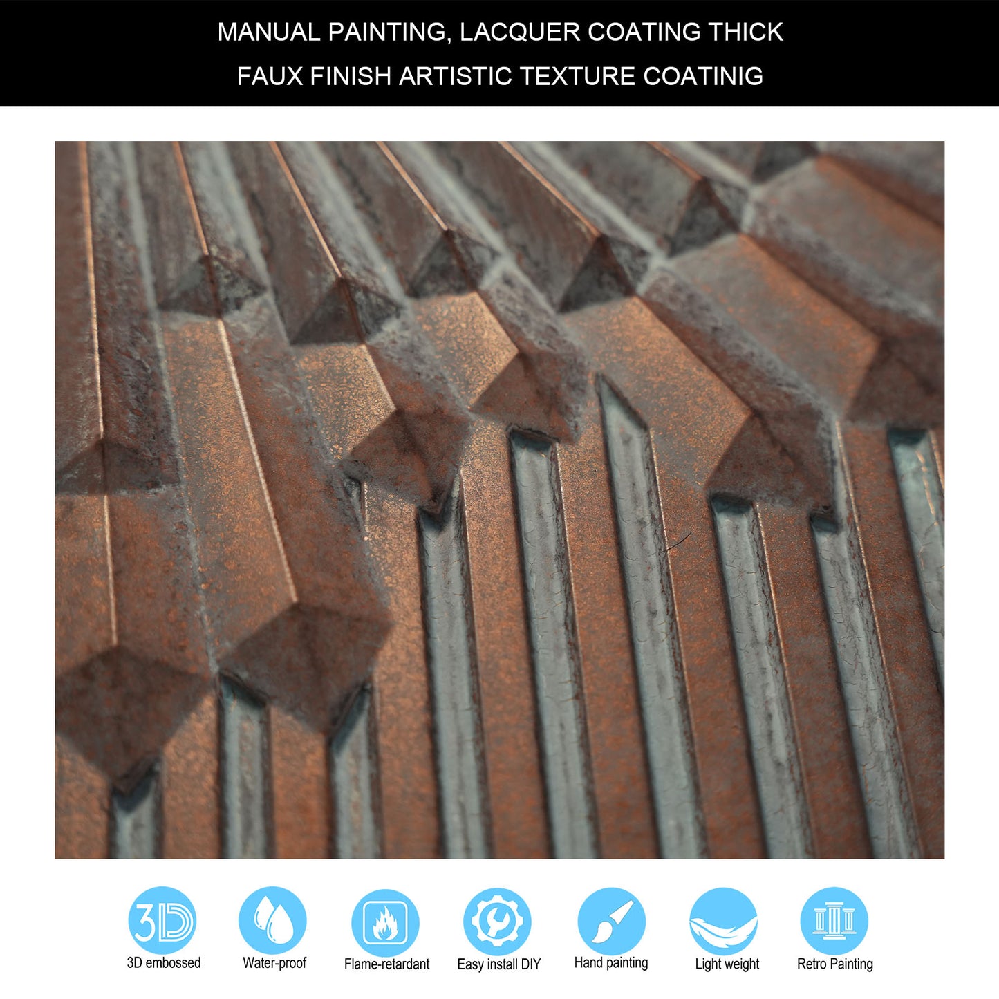 10tiles/lot Tin Ceiling Tiles for Fashion Salons, Barber Shops and Trendy Retail Spaces PL81