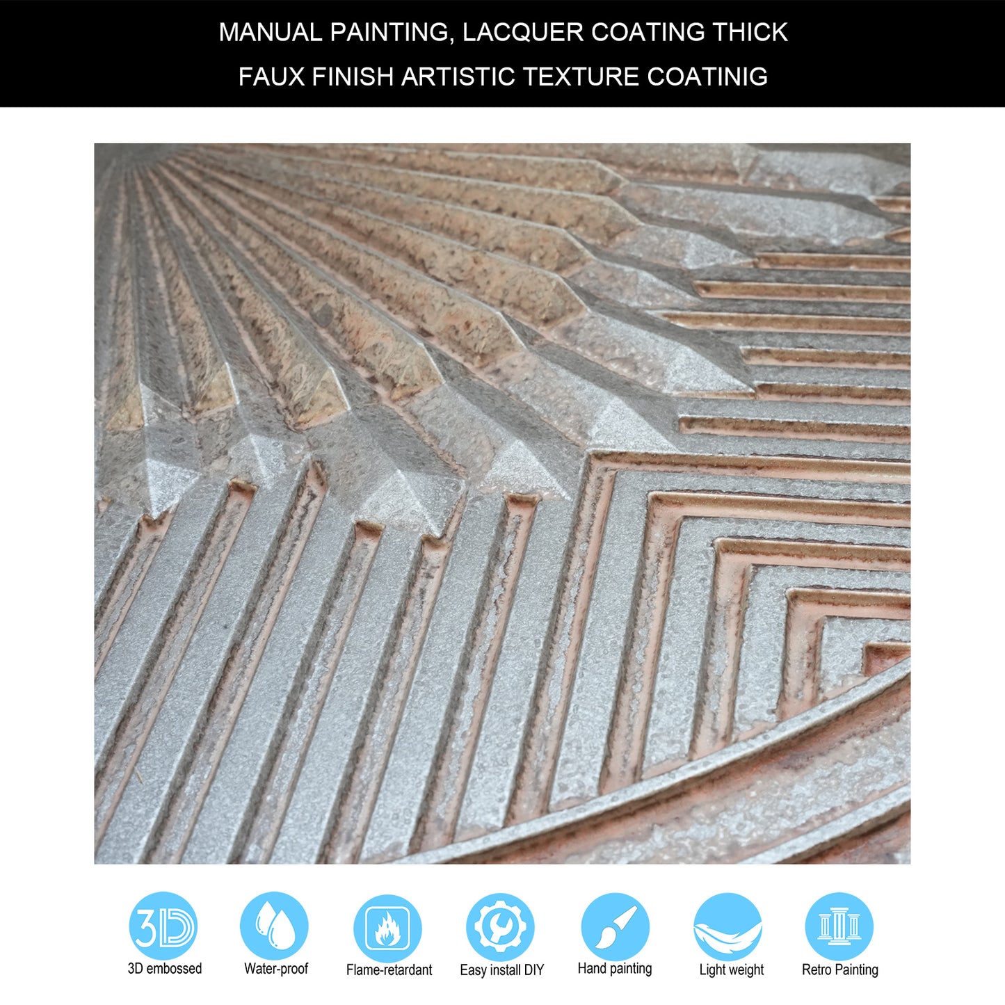 10tiles/lot Distressed Ceiling Tiles for Craft Studios, Retro Cafés and Industrial Design Rooms PL81