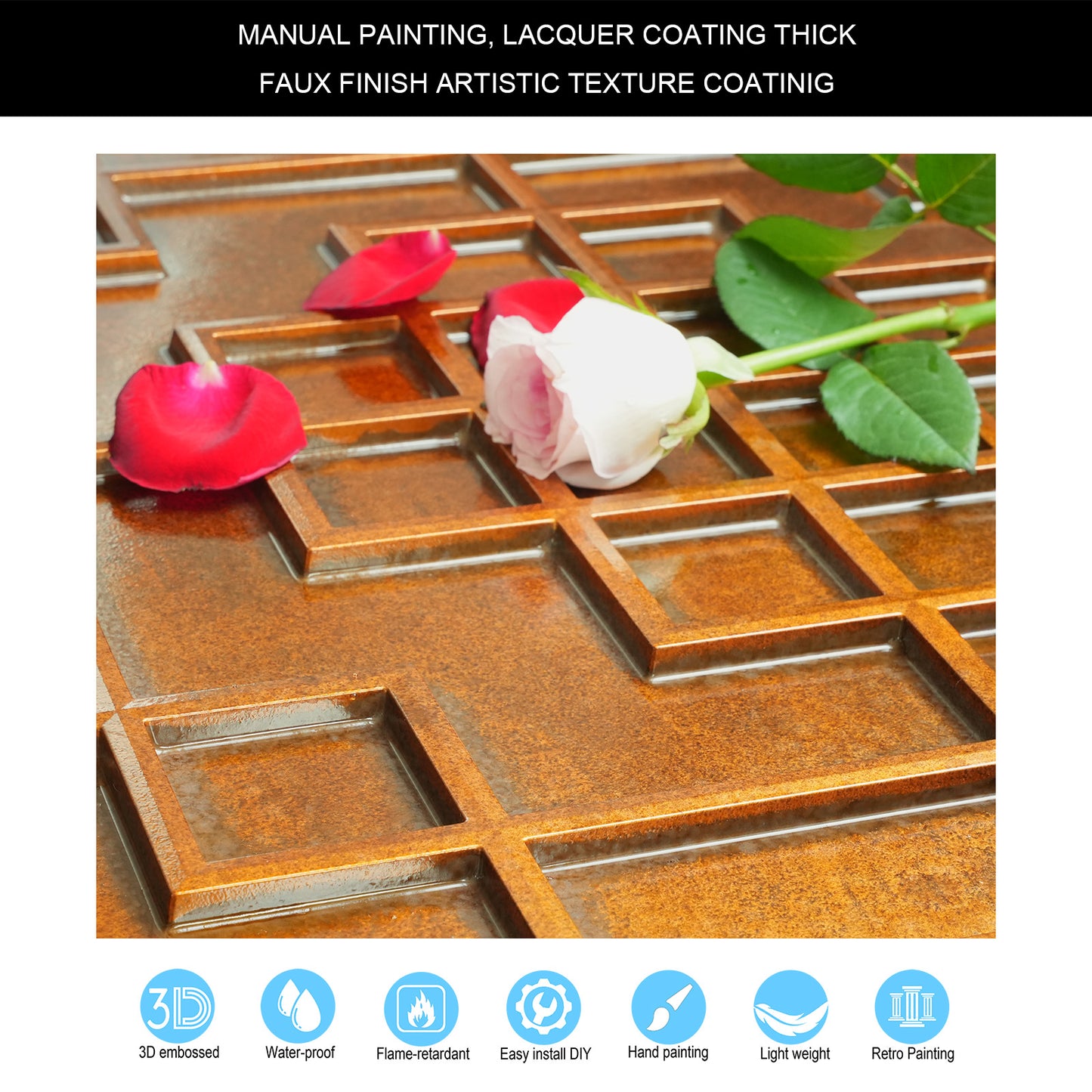 10tiles/lot Classic Victorian Ceiling Tiles for Boutique Hotels, Heritage Inns and Luxury Villas PL82