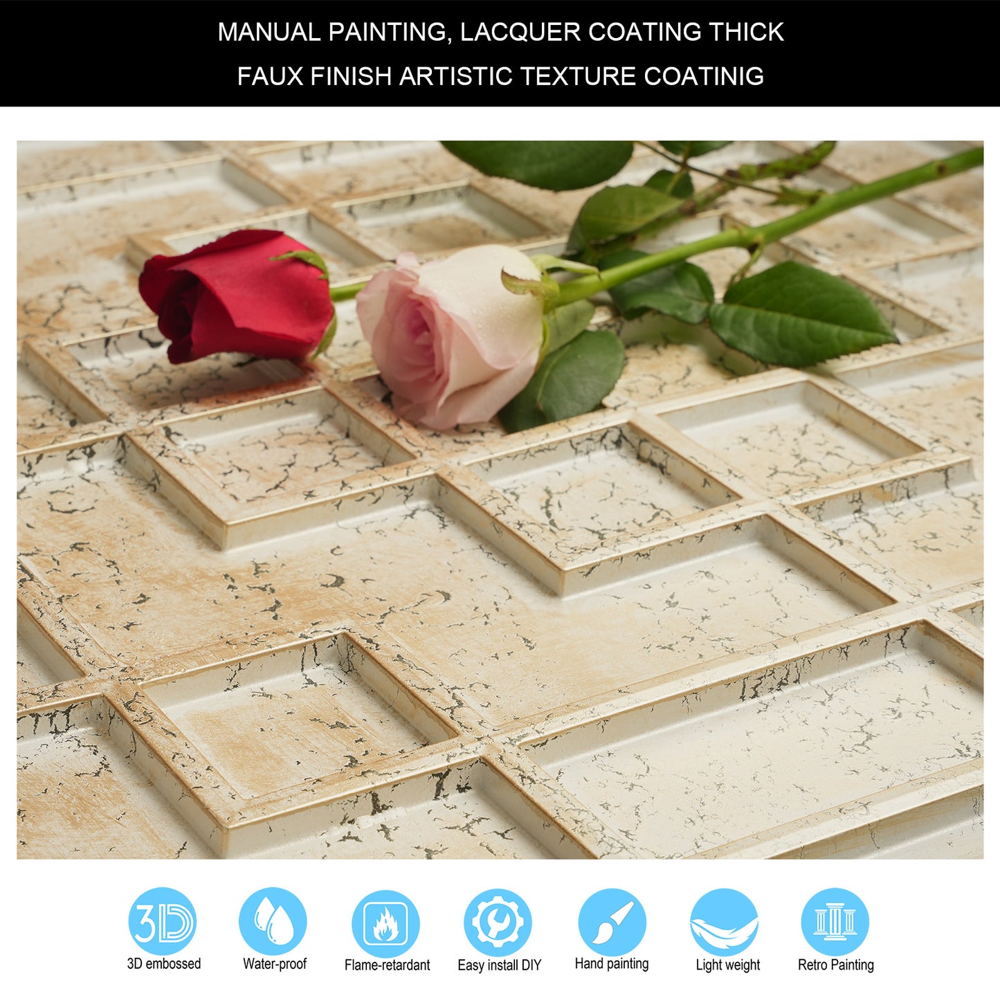 10tiles/lot Tin Ceiling Tiles for Fashion Salons, Barber Shops and Trendy Retail Spaces PL82