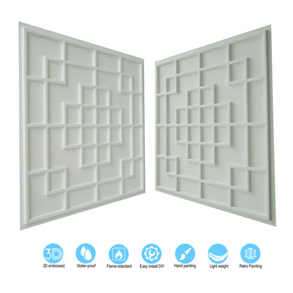 10tiles/lot Tin Ceiling Tiles for Fashion Salons, Barber Shops and Trendy Retail Spaces PL82