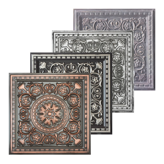 10tiles/lot Drop-In Decorative Tin Tiles for Hotels, Villas and Modern Office Buildings PL83