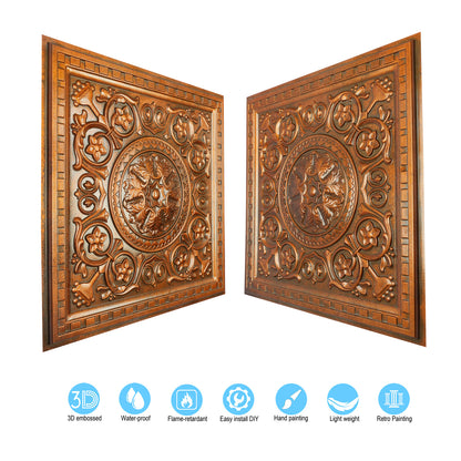 10tiles/lot Metallic Ceiling Tiles for Stylish Bars, Clubs, Restaurants and Social Spaces PL83