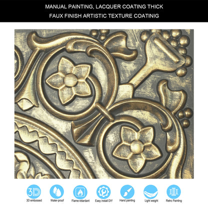 10tiles/lot Pressed Faux Tin Ceiling Tiles for Heritage Bars, Vintage Restaurants and Boutique Hotels PL83