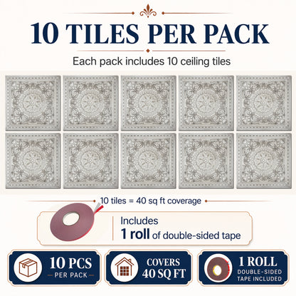 PAINTSDECOR decorative ceiling tiles for HOTEL PL83 10-pack
