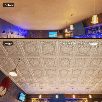 PAINTSDECOR decorative ceiling tiles for HOTEL PL83 10-pack