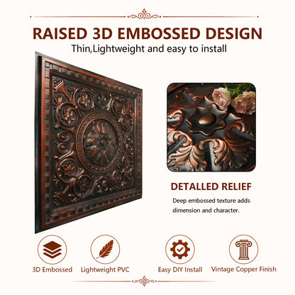 PAINTSDECOR 3d ceiling tiles for Retail stores PL83 10-pack