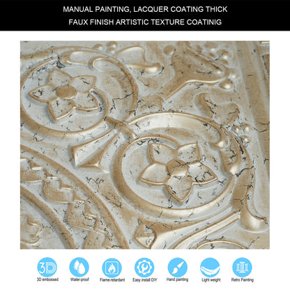 10tiles/lot Metallic Ceiling Tiles for Stylish Bars, Clubs, Restaurants and Social Spaces PL83