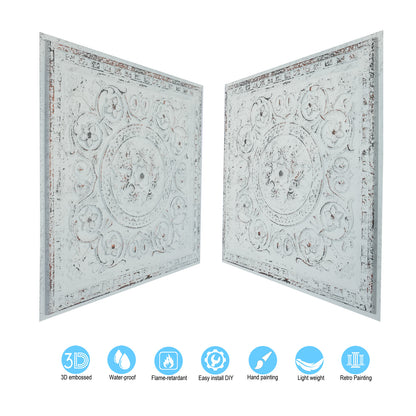 10tiles/lot Metallic Ceiling Tiles for Stylish Bars, Clubs, Restaurants and Social Spaces PL83