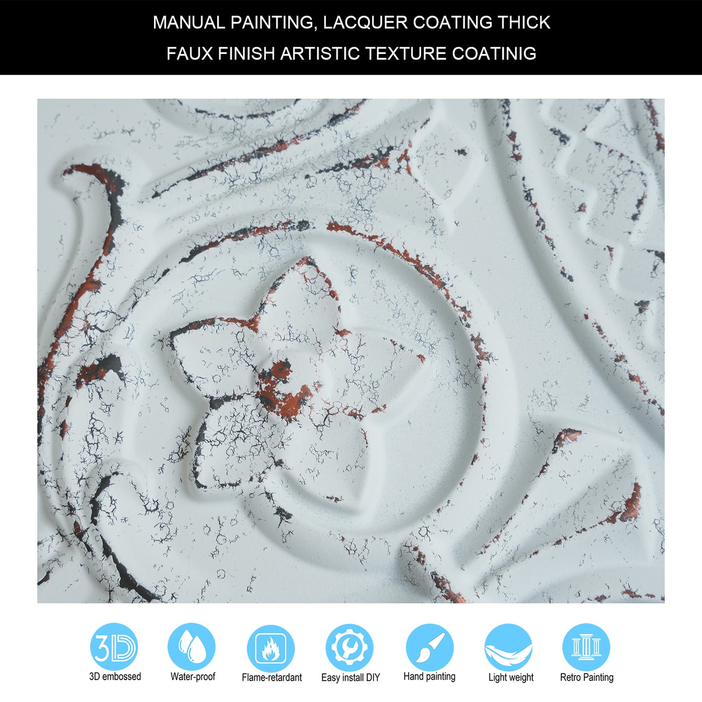 10tiles/lot Metallic Ceiling Tiles for Stylish Bars, Clubs, Restaurants and Social Spaces PL83