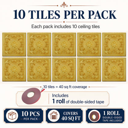 PAINTSDECOR decorative ceiling tiles for Tea Rooms PL83 10-pack