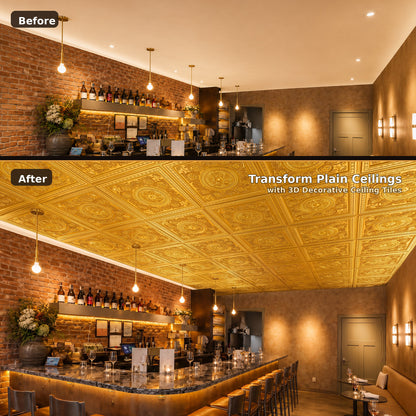 PAINTSDECOR decorative ceiling tiles for Tea Rooms PL83 10-pack