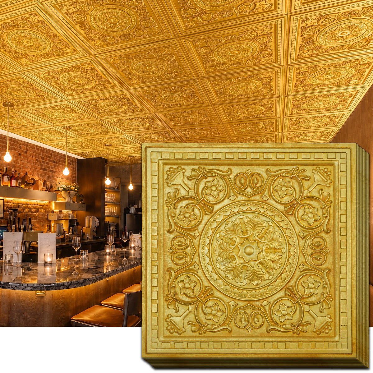 PAINTSDECOR decorative ceiling tiles for Tea Rooms PL83 10-pack