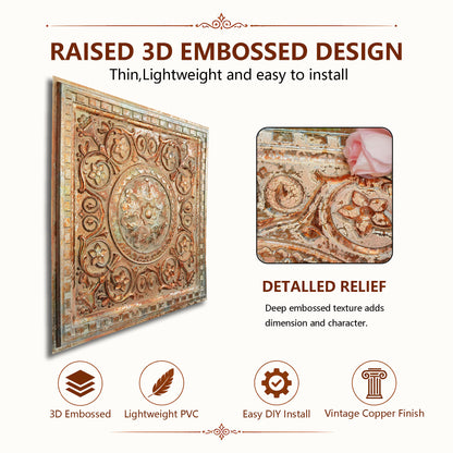 PAINTSDECOR 3D ceiling panels for Villa PL83 10-pack